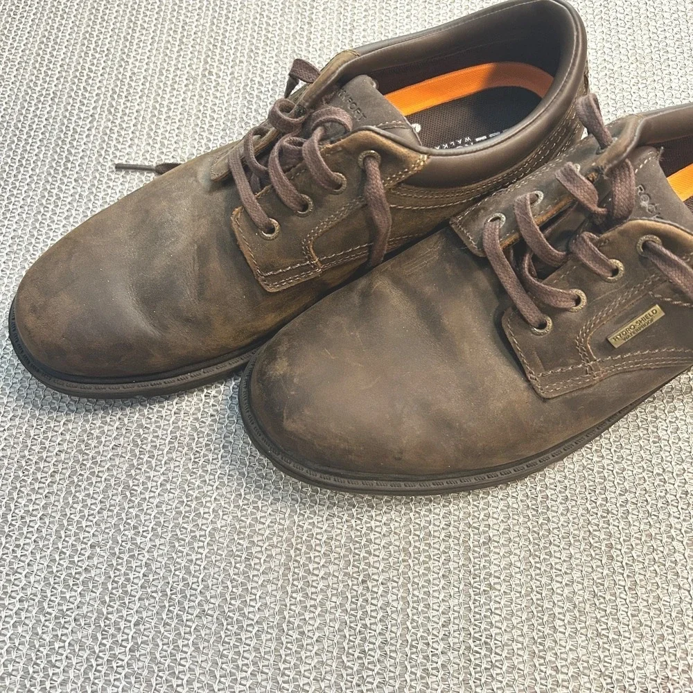 Rockport Hydro-Shield Waterproof Leather Oxford Mens‎ 8 Brown V74354